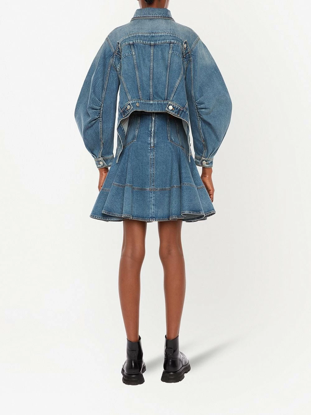 Alexander McQueen Cocoon sleeve denim jacket 4 Alexander McQueen cocoon sleeve denim jacket