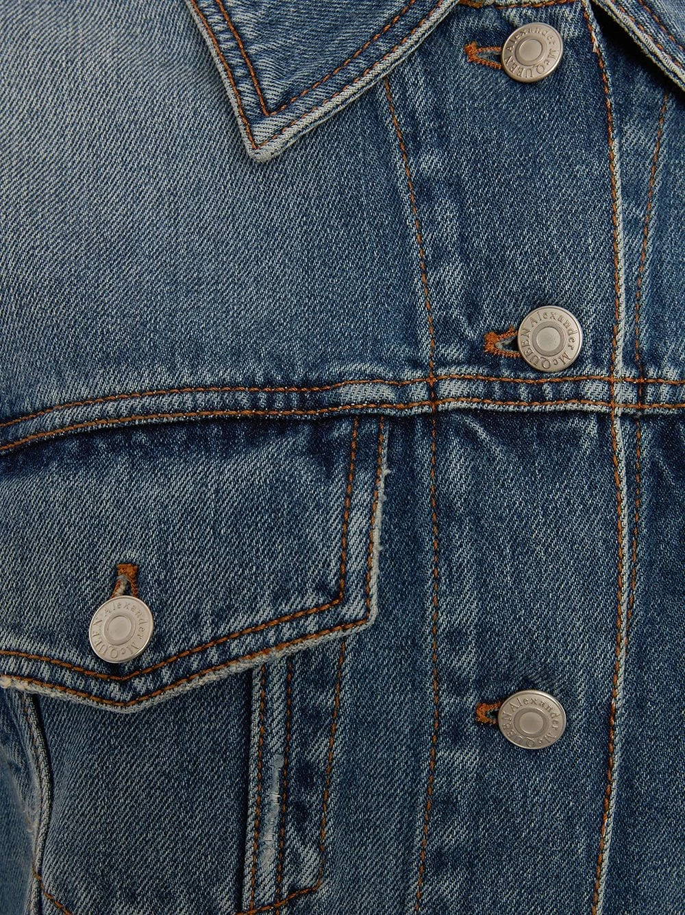 Alexander McQueen Cocoon sleeve denim jacket 5 Alexander McQueen cocoon sleeve denim jacket