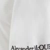 Alexander McQueen Embroidered logo cropped T shirt 9 Alexander McQueen embroidered logo cropped T-shirt