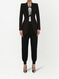 Alexander McQueen embroidered logo track pants