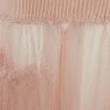 Alexander McQueen ribbed knit tulle panel skirt