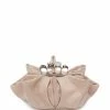 Alexander McQueen Four-Ring suede clutch