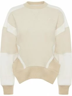 Alexander McQueen cropped panelled sweatshirt