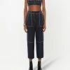 Alexander McQueen Contrast stitching cropped trousers 6 Alexander McQueen contrast-stitching cropped trousers