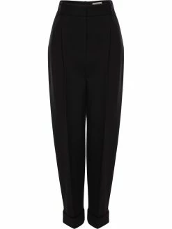 Alexander McQueen turn-up hem tailored trousers