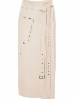 Alexander McQueen wrap-style belted skirt