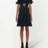 Alexander McQueen ruffled cold-shoulder dress