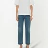 Alexander McQueen high-waisted straight-leg jeans