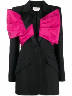 Alexander McQueen bow-embellished blazer