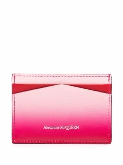 Alexander McQueen gradient-effect skull-stud cardholder