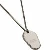 Alexander McQueen Skull Tag curb chain necklace 6 Alexander McQueen Skull Tag curb-chain necklace