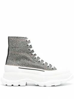 Alexander McQueen Tread Slick check print sneakers