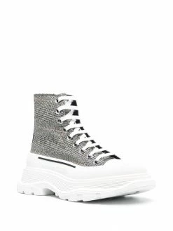 Alexander McQueen Tread Slick check print sneakers