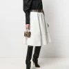 Alexander McQueen contrast-stitch midi skirt