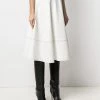 Alexander McQueen contrast-stitch midi skirt
