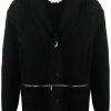 Alexander McQueen mix-knit wool cardigan