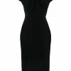 Alexander McQueen twist-detail midi dress