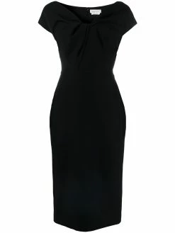 Alexander McQueen twist-detail midi dress