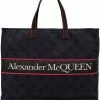 Alexander McQueen East West Selvedge logo tote bag
