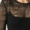 Alexander McQueen crochet knit flared evening dress
