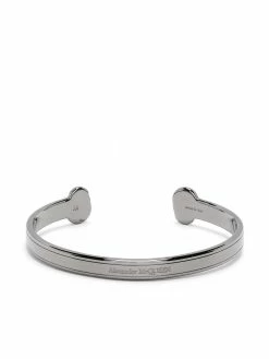 Alexander McQueen skull logo cuff