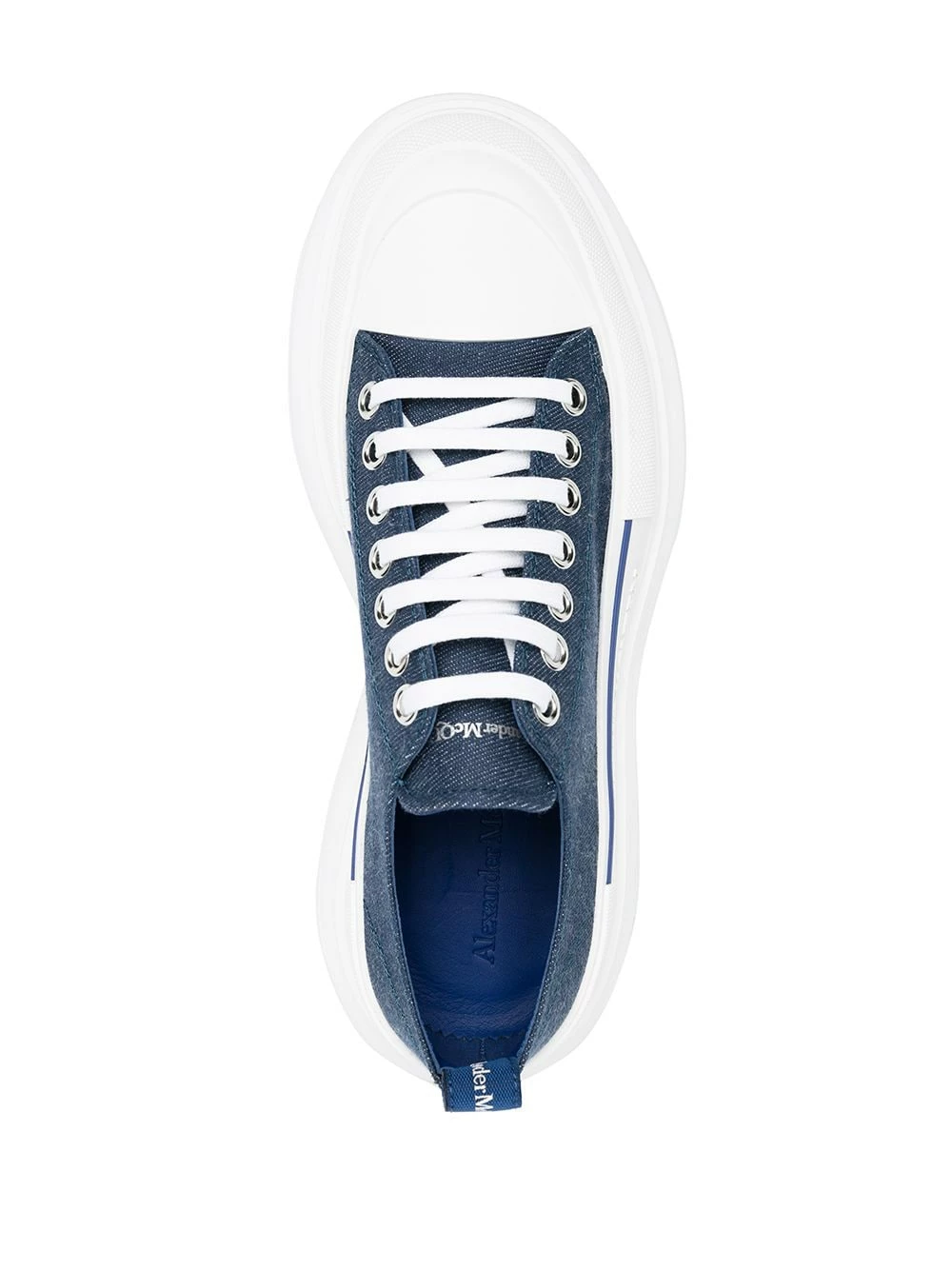 Alexander McQueen Tread Slick denim sneakers 4 Alexander McQueen Tread Slick denim sneakers