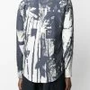 Alexander McQueen abstract-print button-up shirt