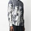 Alexander McQueen abstract-print button-up shirt