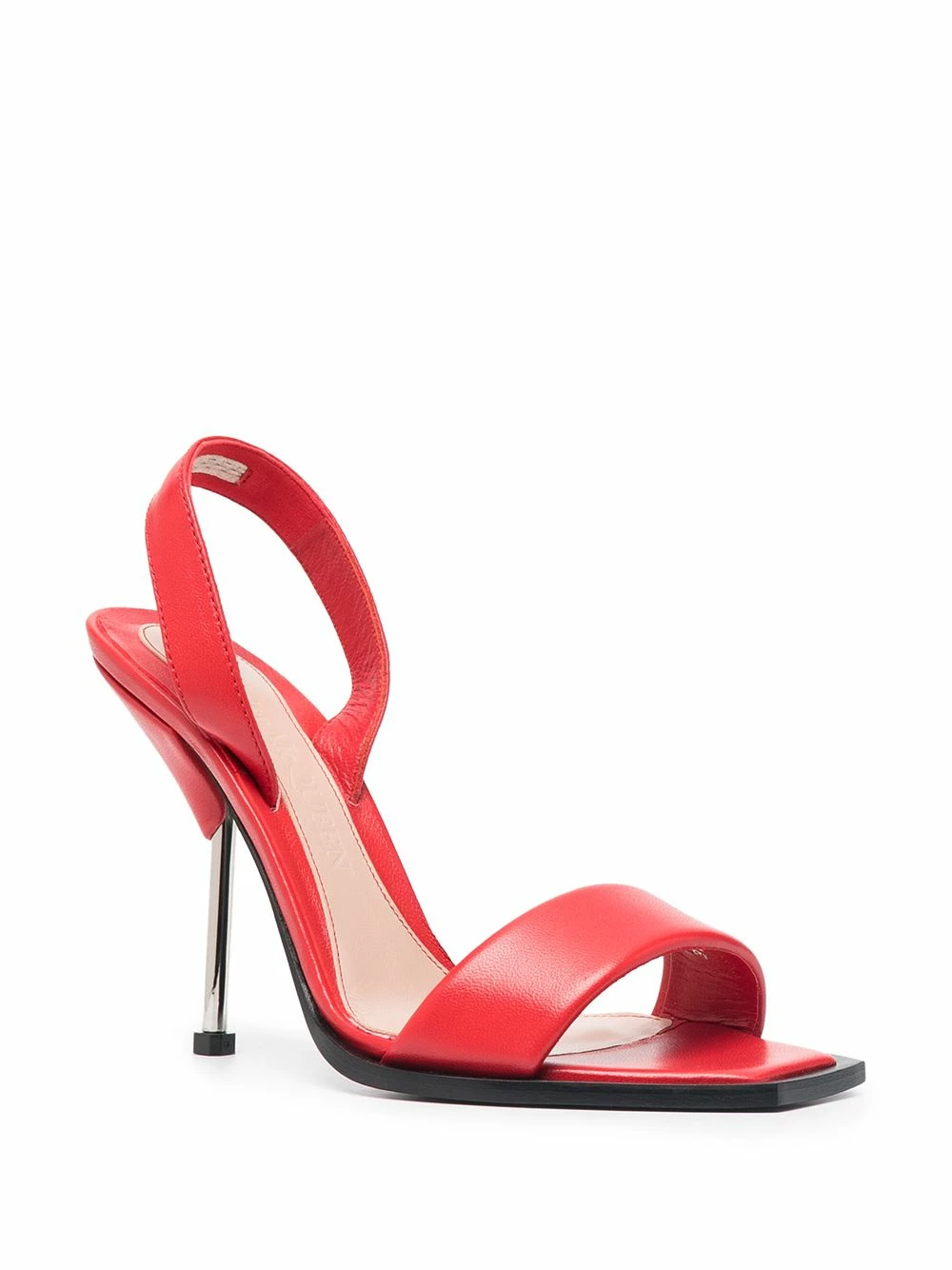 Alexander McQueen 100mm square toe sandals 2 Alexander McQueen 100mm square-toe sandals