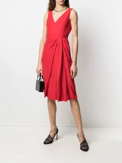 Alexander McQueen knot-detail draped dress