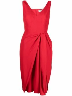 Alexander McQueen knot-detail draped dress