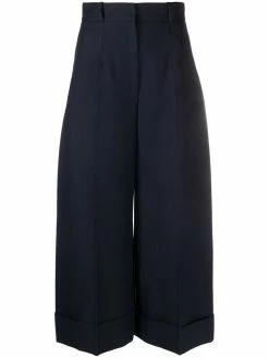 Alexander McQueen wide-leg cropped trousers