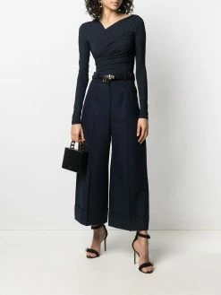 Alexander McQueen wide-leg cropped trousers