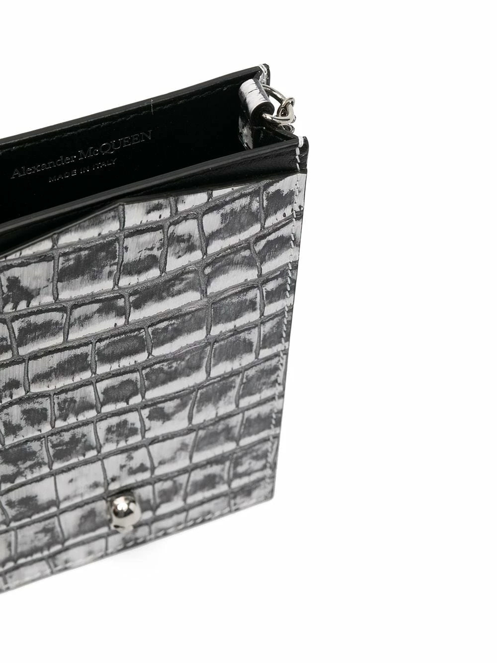 Alexander McQueen Crocodile effect phone bag 3 Alexander McQueen crocodile-effect phone bag
