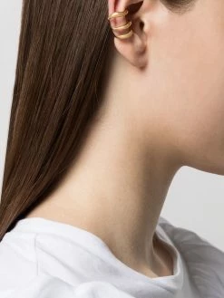 Alexander McQueen triple hook ear cuff earring