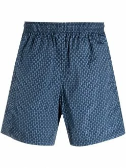 Alexander McQueen skull pattern swim shorts