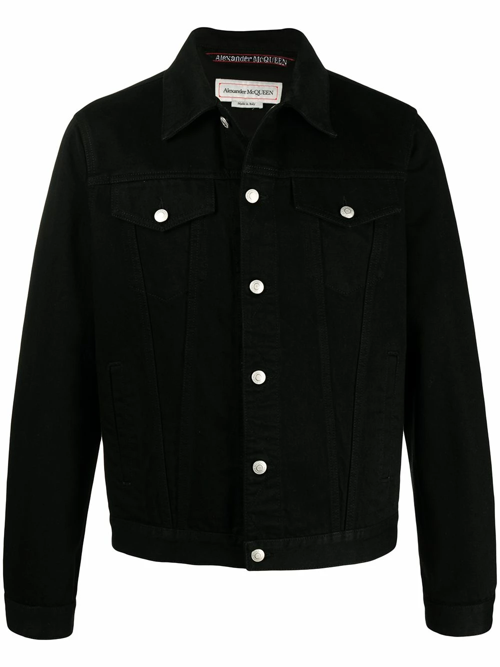 Alexander McQueen Buttoned denim jacket 1 Alexander McQueen buttoned denim jacket