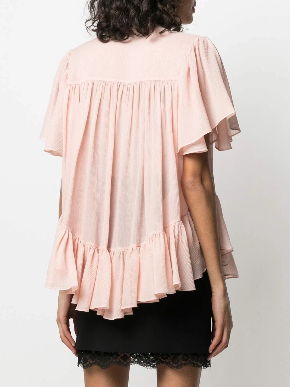 Alexander McQueen Ruffle hem blouse 4 Alexander McQueen ruffle hem blouse