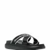 Alexander McQueen logo slip-on sandals
