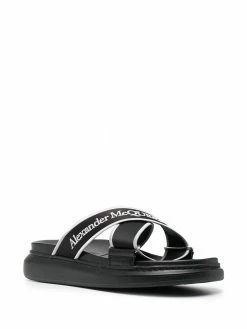 Alexander McQueen logo slip-on sandals