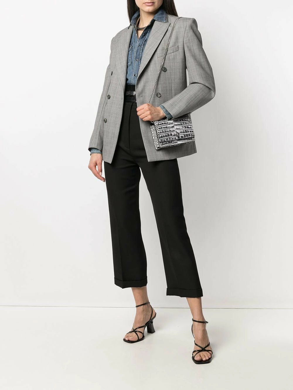 Alexander McQueen Skull distressed effect crossbody bag 2 Alexander McQueen Skull distressed-effect crossbody bag