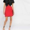 Alexander McQueen pleated crepe A-line skirt