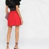 Alexander McQueen pleated crepe A-line skirt