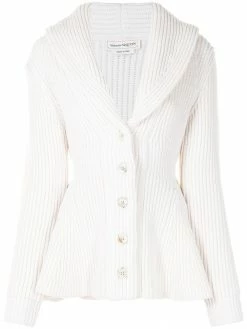 Alexander McQueen Exploded rib-knit cardigan