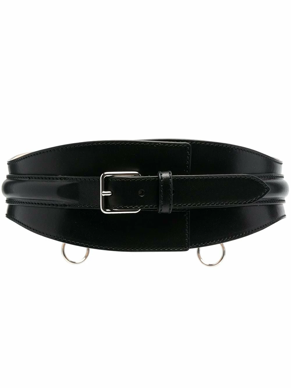 Alexander McQueen Wide leather belt 1 Alexander McQueen wide leather belt