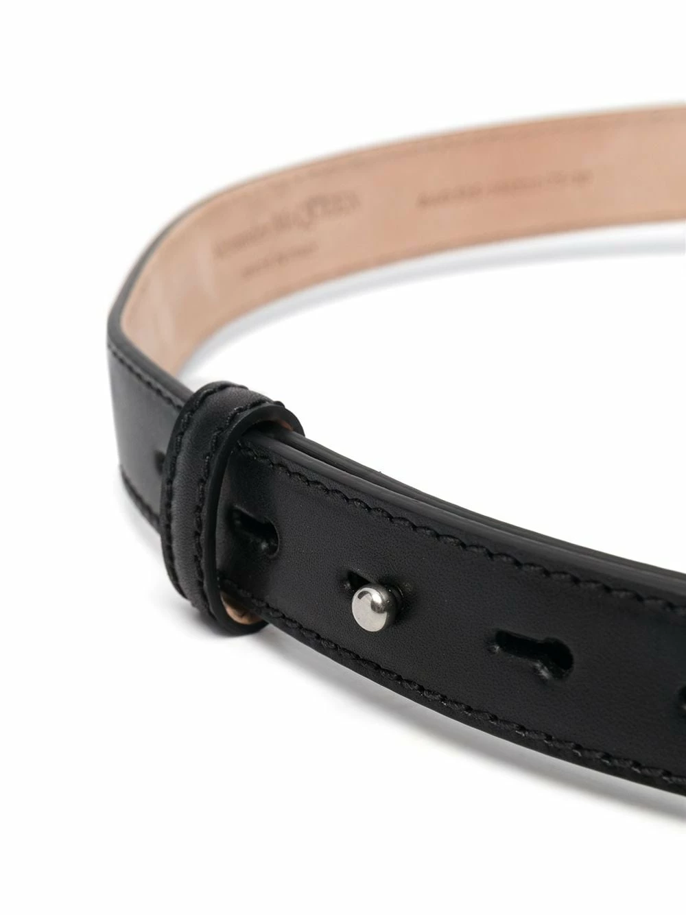 Alexander McQueen Sculptural link leather belt 2 Alexander McQueen Sculptural-link leather belt