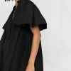 Alexander McQueen ruffle-trim cotton-poplin shirtdress