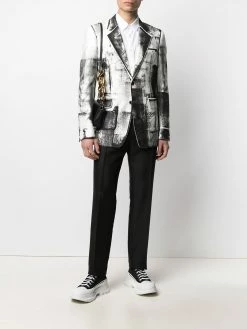 Alexander McQueen Trompe-l'oeil single-breasted blazer