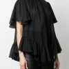 Alexander McQueen sheer ruffled blouse