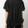 Alexander McQueen sheer ruffled blouse